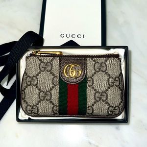 100% BRAND NEW & AUTHENTIC GUCCI OPHIDIA KEY & CARD HOLDER! W/COPY OF RECEIPT